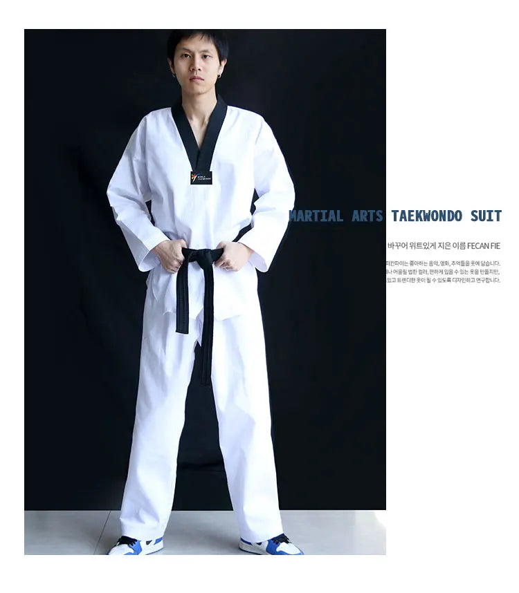 Uniforme Taekwondo en Coton Noir