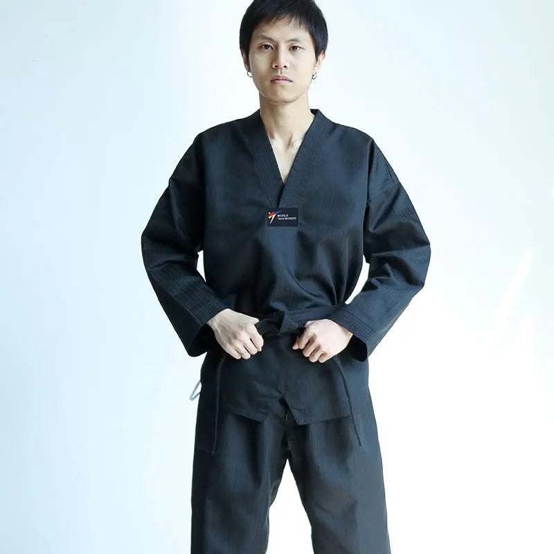 Uniforme Taekwondo en Coton Noir
