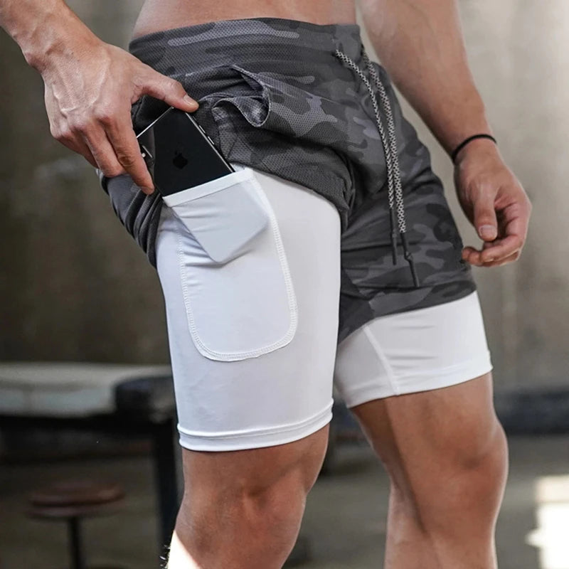 Shorts de course homme, sèche rapide