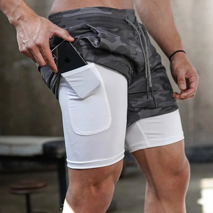 Shorts de course homme, sèche rapide