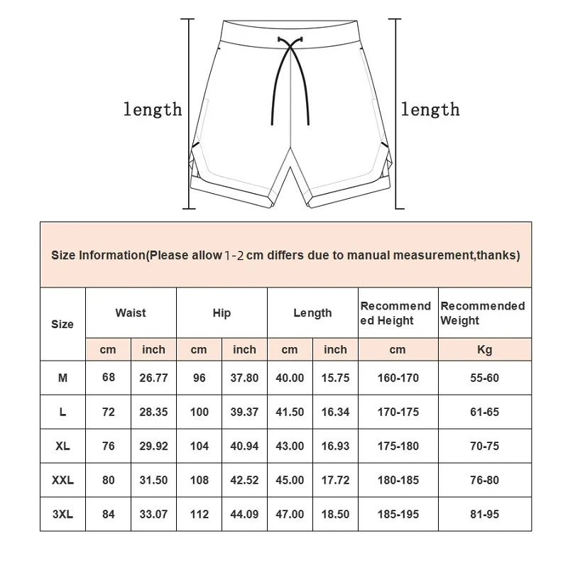Shorts de course homme, sèche rapide